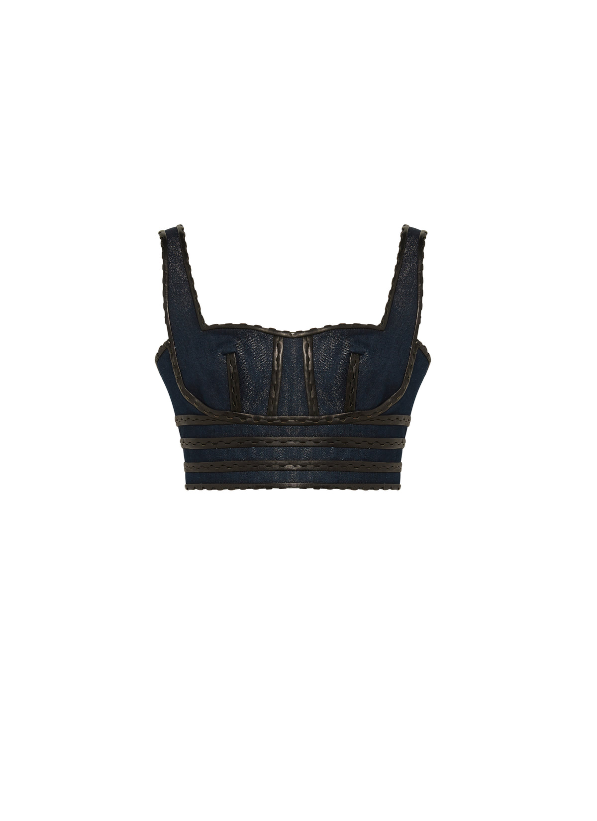 Bustier en denim - Or