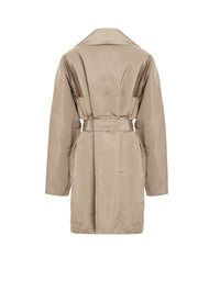 Trench oversize en soie - Sable