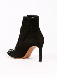 Studded leather boots - Black