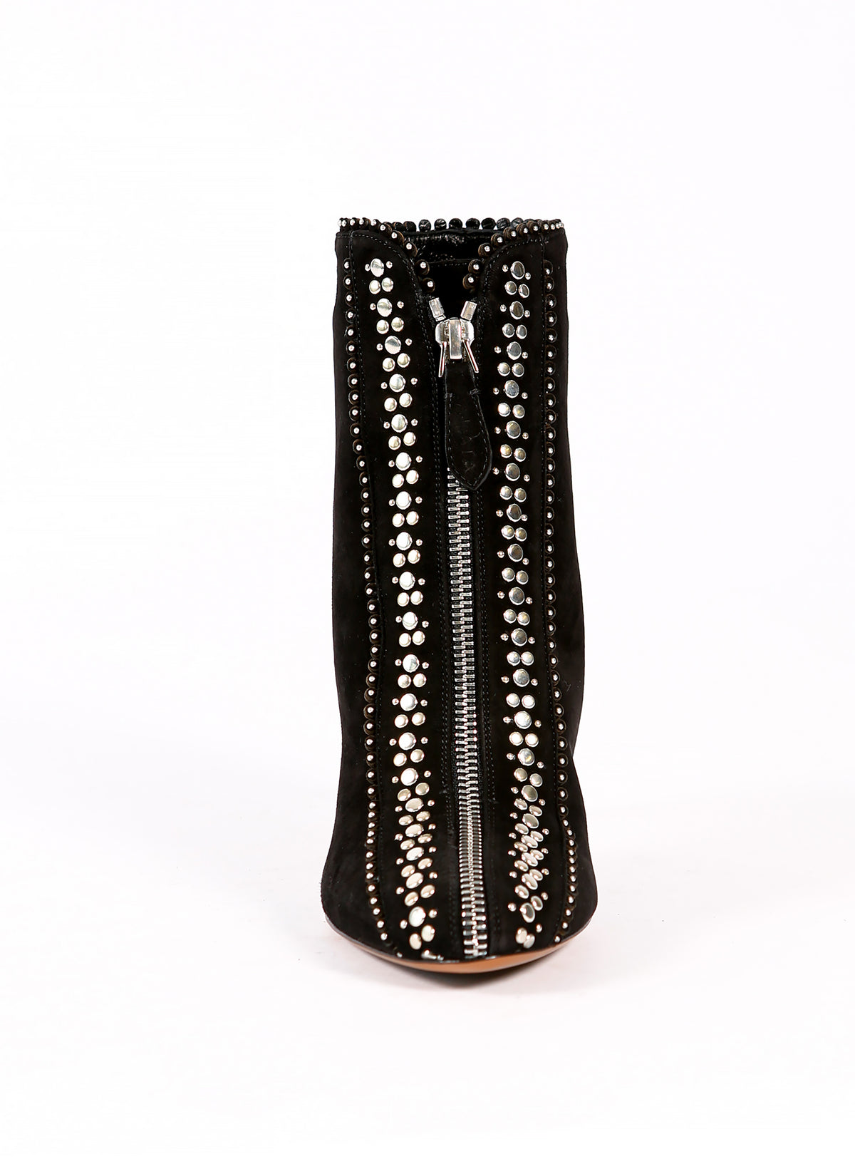 Studded leather boots - Black