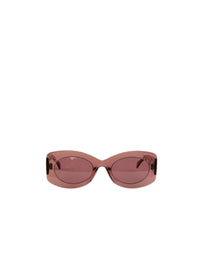 Transparent sunglasses - Nude & Red