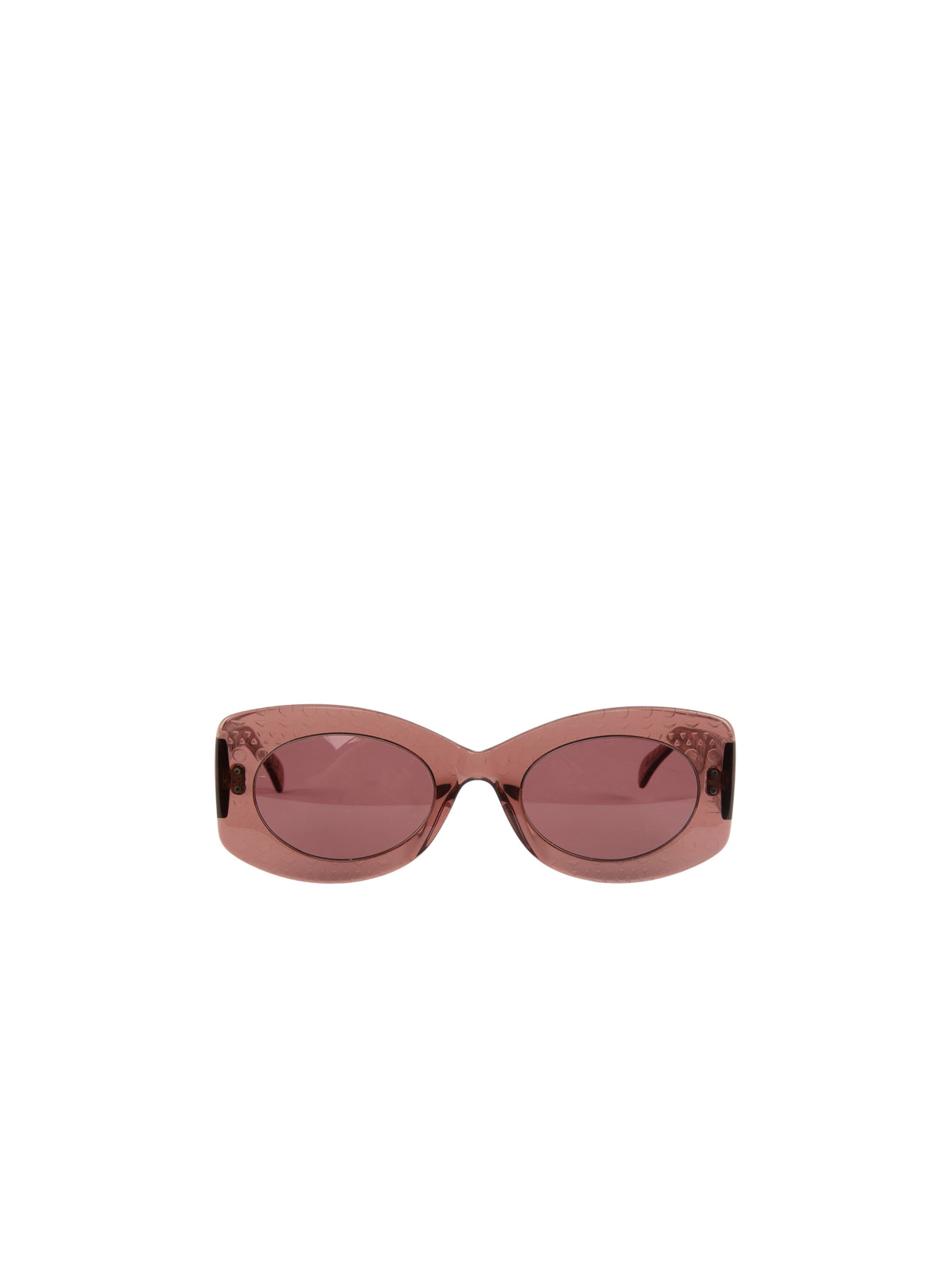 Transparent sunglasses - Nude & Red