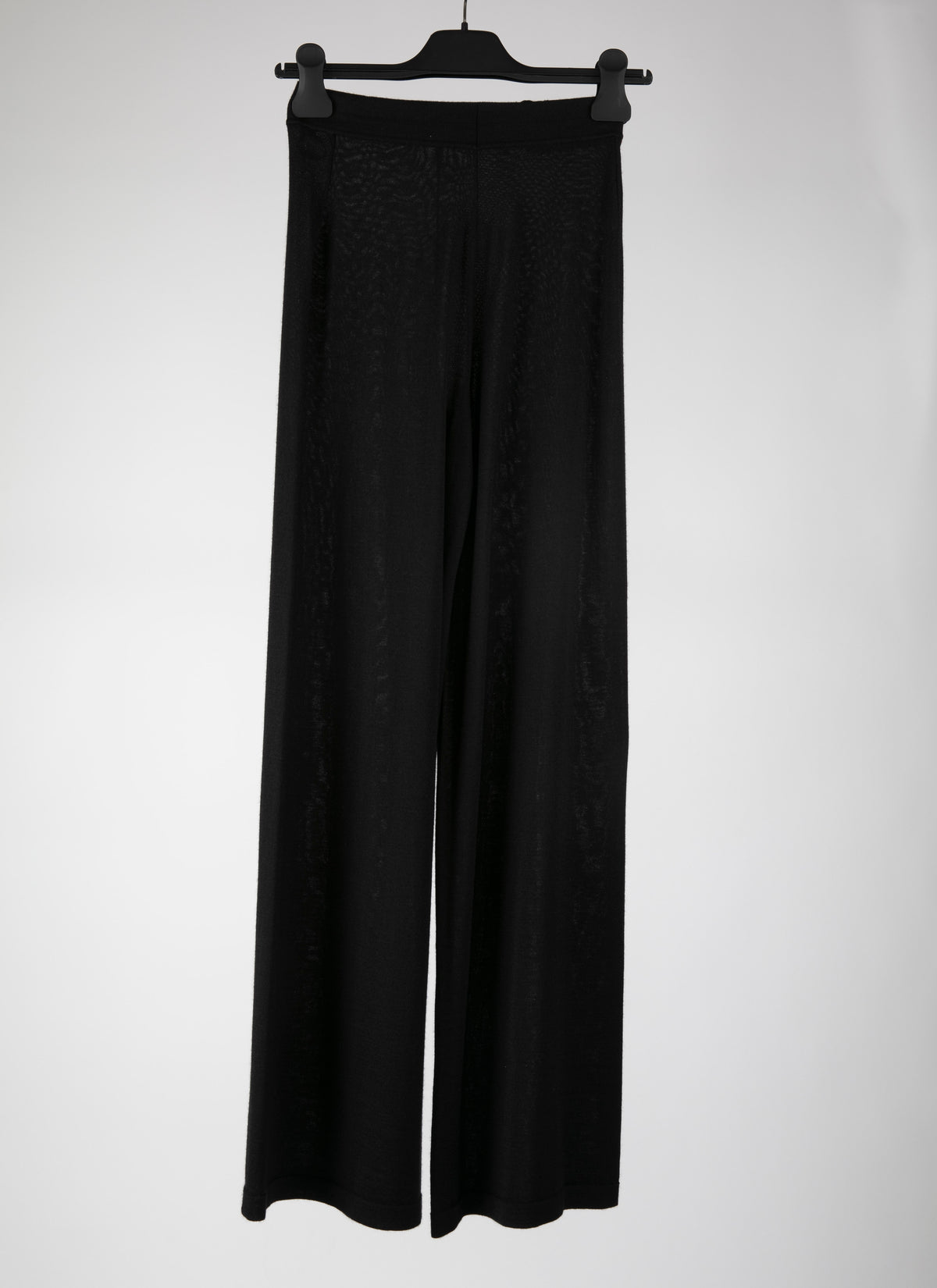 Pantalon droit en cachemire - Noir